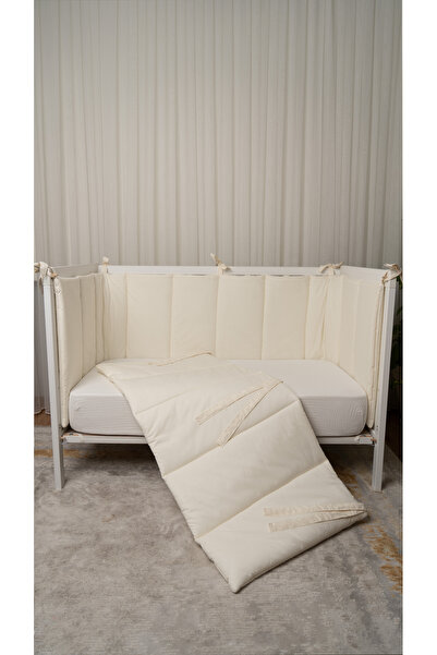 BABYNENA 2 Piece Crib Side Protection, Crib Side Guard, Compatible with 60X12...