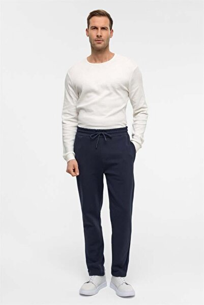 SÜVARİ Lacivert Regular Düz Jogger Pantolon