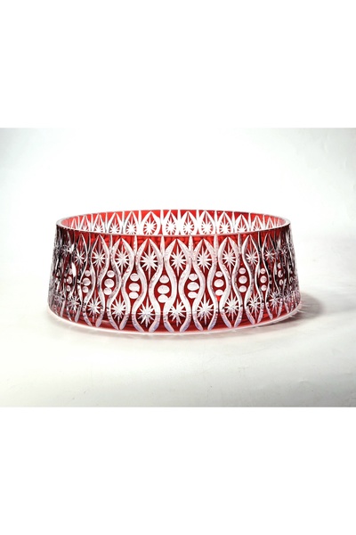 Kristal Market Cut Crystal Simay Pattern Handcrafted Presentation Stand