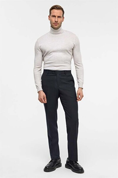 SÜVARİ Siyah Slim 5 Cep Kalıp Düz Pantolon