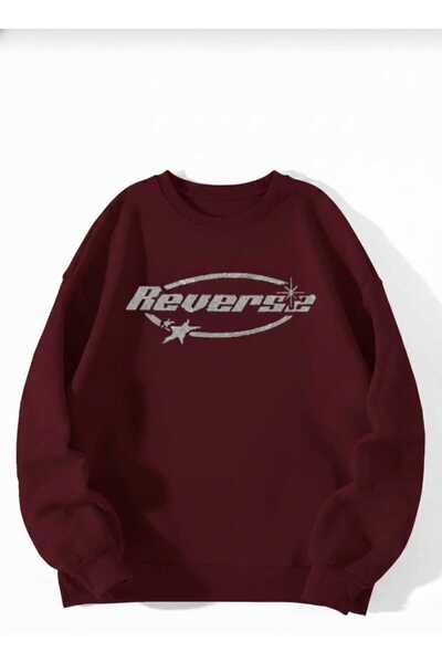 COHERENT Unisex Kadın/Erkek REVERSE Özel Baskılı Renkli Oversize Bisiklet Yak...