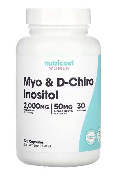 Nutricost كبسولات إينوزيتول ميو ودي-شيرو للنساء، 120 كبسولة