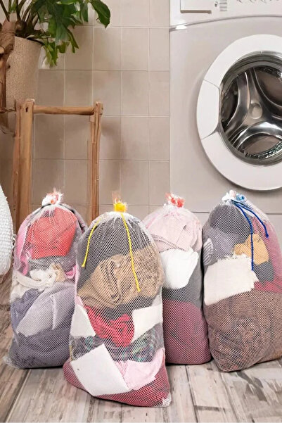 NİVENE 2-Piece Colored Thread Laundry Net 40X60 cm