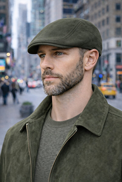 PaminBags Aksesuar Genuine Suede Leather Elastic Duck Hat