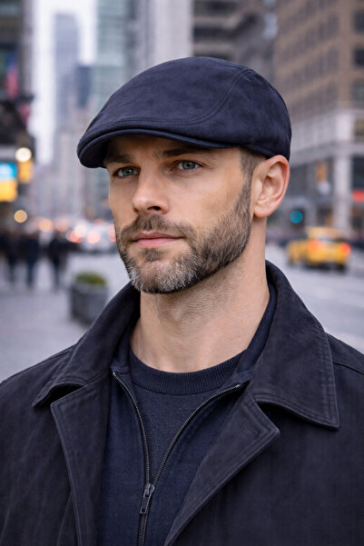 PaminBags Aksesuar Genuine Suede Leather Elastic Duck Hat