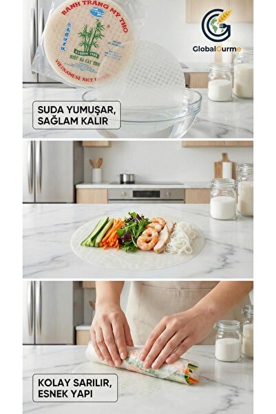 Bamboo Tree Pirinç Yufkası (Rice Paper) 340 Gr -GLOBAL GURME-