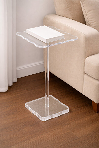 seasons box Luxury clear acrylic serving table – 55 cm high