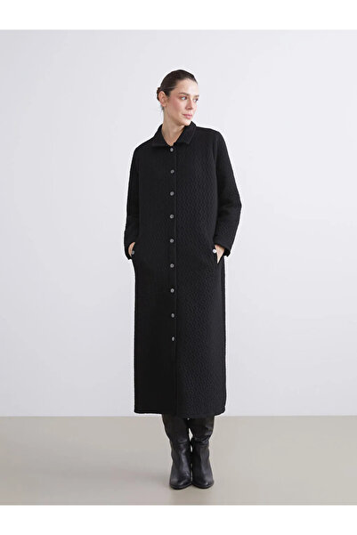 LC Waikiki Shirt Collar Self-Patterned Women's Ferace