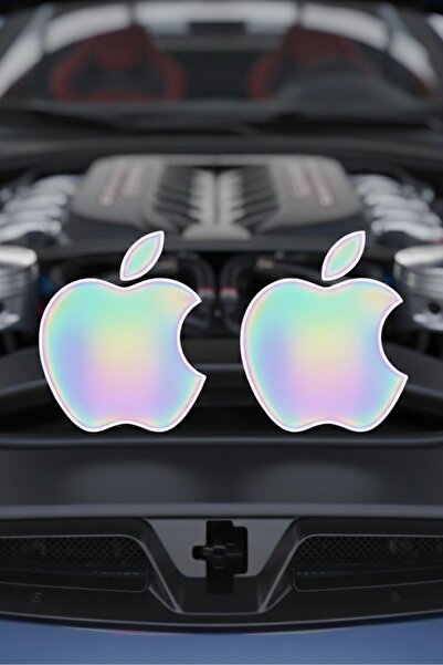 Yalıgraf Reklam Tabela Apple Hologram Sticker (2 Pieces)