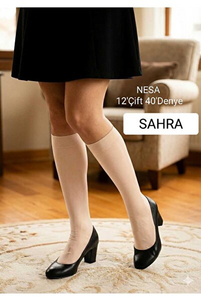 NESA 12 perechi de ciorapi de damă, grosime medie, 40 denari, până la genunchi, 51*Sahra-Economic-
