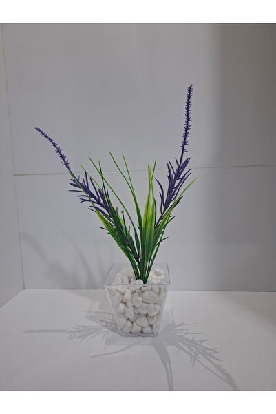 NO BRAND Yapay Lavanta Çiçeği Saksıda