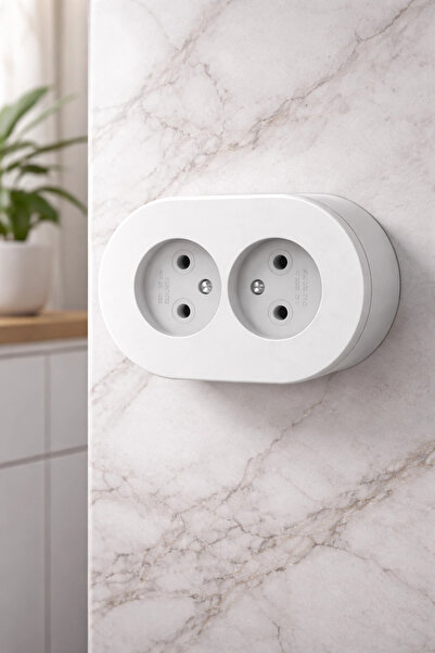 lowell home Grounded Surface Mounted Socket Double – Safe, Durable and Modern...