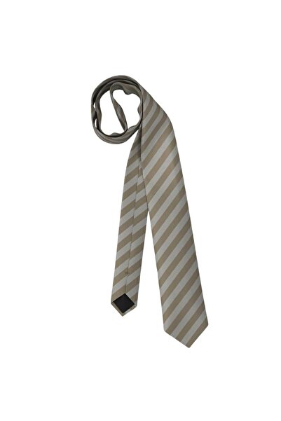 BOSS Men's Patterned Silk Beige Tie 50550432-131