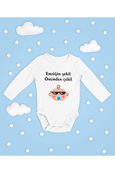 SEVBANO My Pacifier Is Shaped Like a Figure! Written Cotton Soft Unisex Snap ...