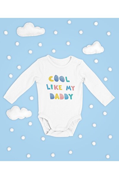 SEVBANO بدلة قطنية بأكمام طويلة للجنسين مكتوب عليها Cool Like My Daddy
