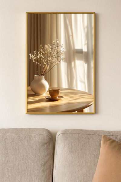 sayetablo Daylight - Tablou modern minimalist cu ramă metalică din aluminiu a...