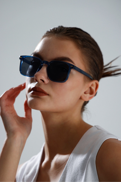 miii Bone Frame Square Unisex Uv Protection Sun Glasses