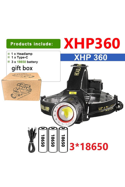 Choice3 علبة هدايا XHP360
مصباح أمامي فائق السطوع ذو 36 نواة
مصباح أمامي LED ...