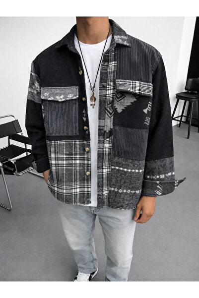 FıttingRoom Oversize Vintage Pamuklu Gömlek