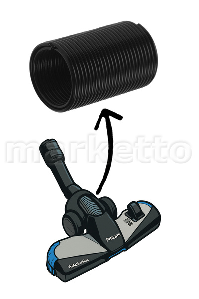 Marketto مكنسة فيليبس FC 9926 ماراثون ألتيميت الكهربائية مع رأس ماص متوافق مع...