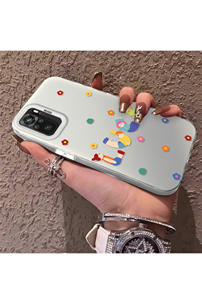 ucuc Xiaomi Redmi Note 10 Compatible Silicone Edge Hard Back Anti-Fall Case F...