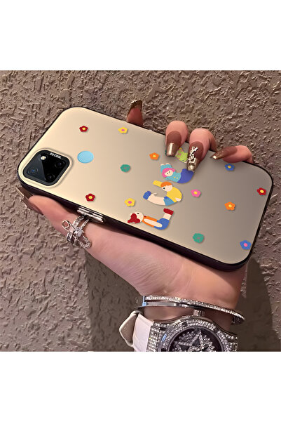 ucuc حافظة مضادة للسقوط من السيليكون المتوافقة مع هاتف Realme C25Y/C21Y، نمط ...