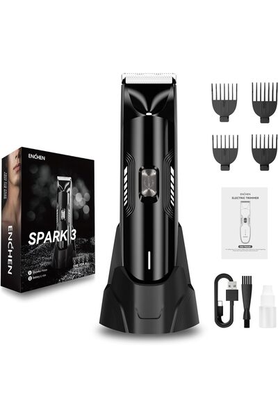 Enchen Body Hair Clipper for Men - 120 Min Usage Waterproof Cordless Beard Trimmer