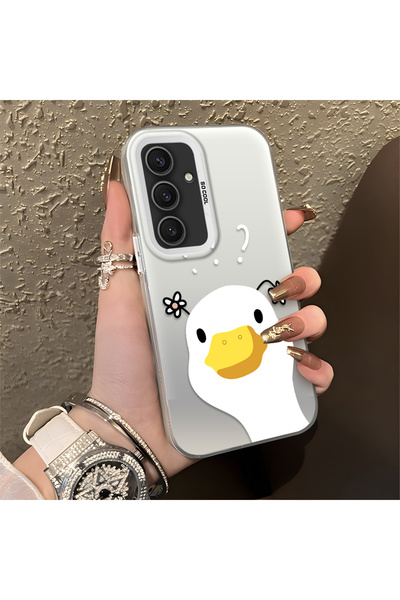 ucuc حافظة سيليكون متوافقة مع هاتف سامسونج جالاكسي S24 بلس ذات حافة صلبة ومضا...