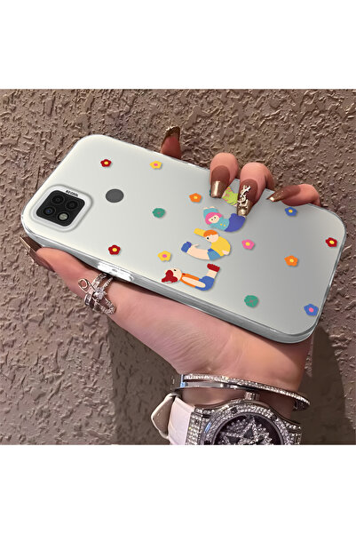 ucuc Xiaomi Poco C31 Compatible Silicone Edge Hard Back Anti-Fall Case Fun Pa...