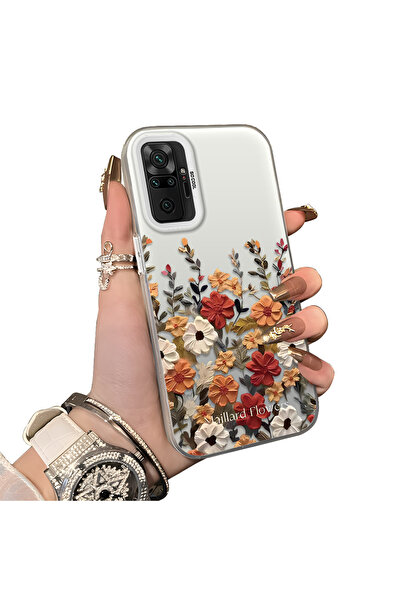 ucuc Xiaomi Redmi Note 10 Pro Uyumlu Silikon Kenar Sert Arka Anti Düşme Kılıf...