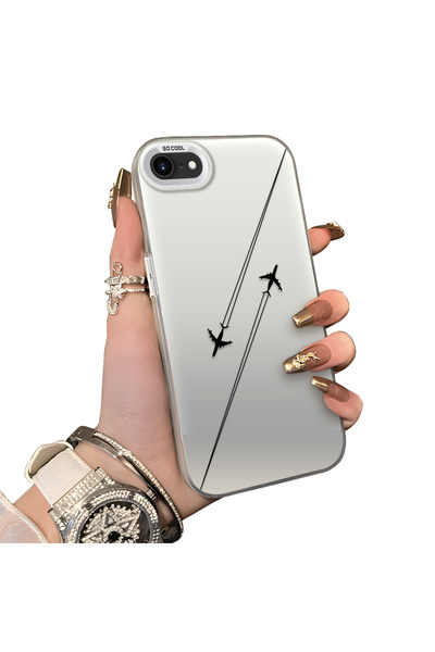 ucuc iPhone 7/8/Se 2020 2022 Compatible Silicone Edge Hard Back Anti-Fall Cas...