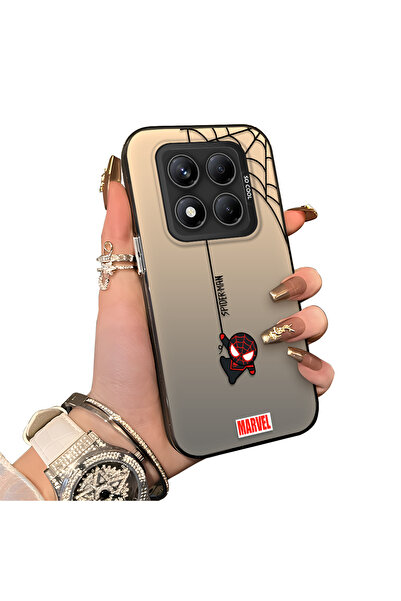 ucuc جراب سبايدر مان لهاتف شاومي ريدمي نوت 14 برو 4G، مصنوع من السيليكون المر...