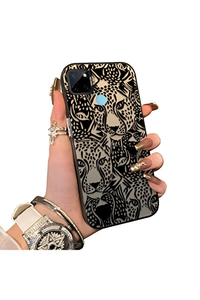 ucuc حافظة مضادة للسقوط من السيليكون المتوافقة مع هاتف Realme C25Y/C21Y، تصمي...