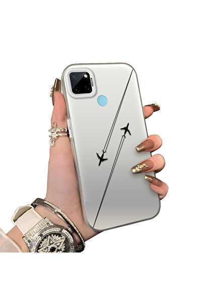 ucuc حافظة مضادة للسقوط من السيليكون المتوافقة مع هاتف Realme C21Y/C25Y، حافظ...