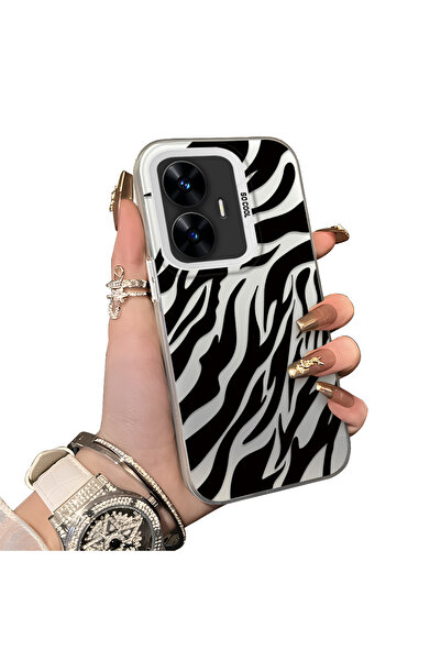 ucuc حافظة ريلمي سي 55 متوافقة مع الحافة السيليكونية الصلبة المضادة للسقوط وا...