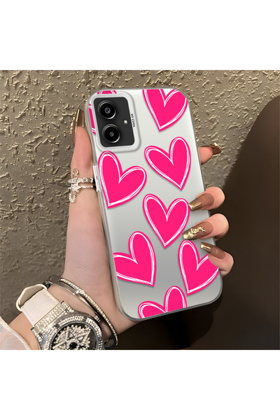 ucuc حافظة سامسونج جالاكسي A06 متوافقة مع الحافة السيليكونية الصلبة ذات النمط...