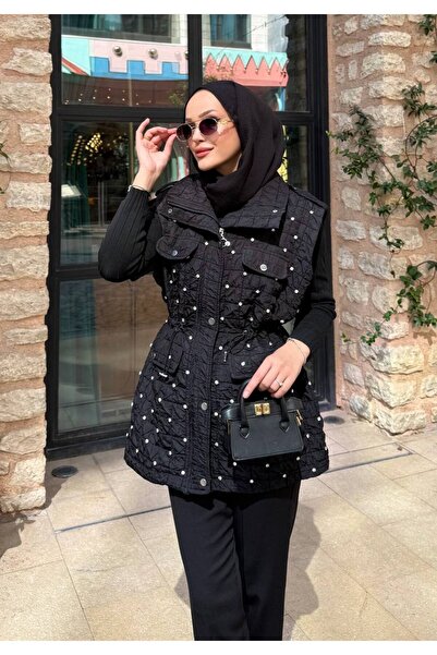 Genel Markalar Taşlı Kapitone Yelek