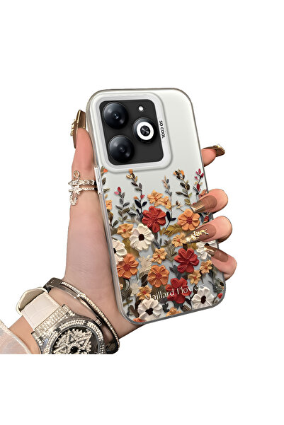 ucuc حافظة Infinix Hot 40i متوافقة مع الحافة السيليكونية الصلبة والمضادة للسق...