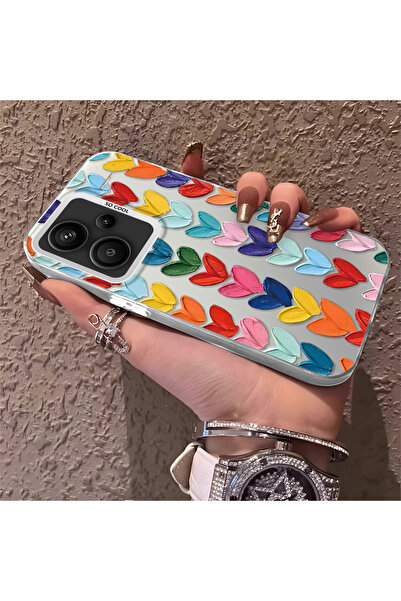 ucuc Xiaomi Redmi Note 13 Pro Plus+ 5G Uyumlu Silikon Kenar Sert Arka Anti Dü...