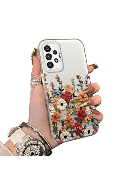ucuc Samsung Galaxy A73 Uyumlu Silikon Kenar Sert Arka Anti Düşme Kılıfı Güze...