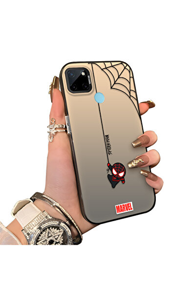 ucuc حافظة سبايدرمان متوافقة مع هاتف Realme C21Y/C25Y ذات حافة سيليكون صلبة و...