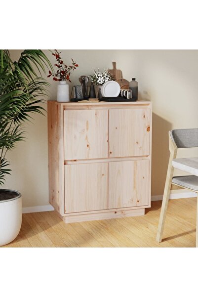 vidaxl Sideboard 60x34x75 cm Solid Wood Pine
