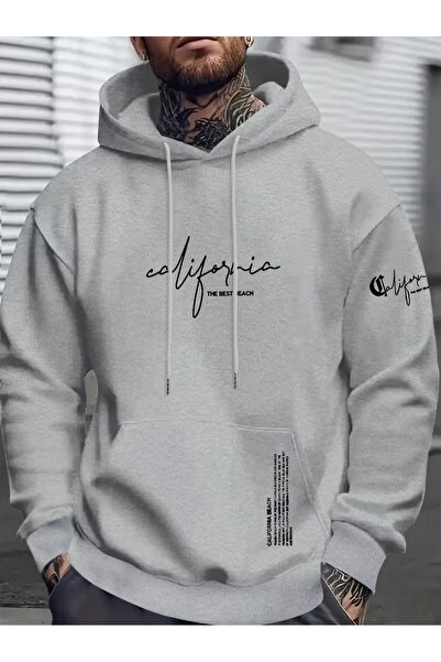 DİVİN Men's Printed Kf Sweatshirt 3-Thread Quality Fabric Oversized Cut