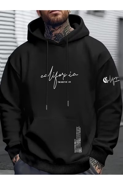 DİVİN Men's Printed Kf Sweatshirt 3-Thread Quality Fabric Oversized Cut