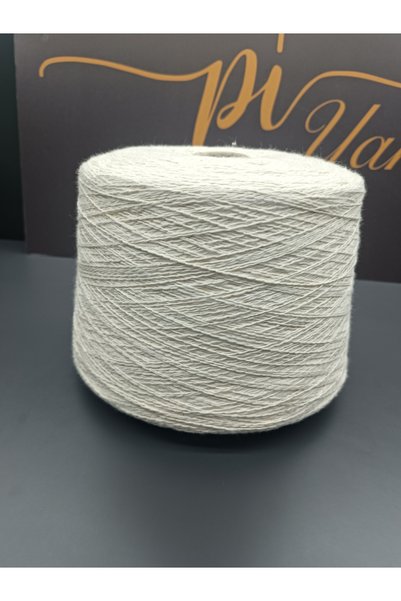 Pİ Yarn %100 pamuk el örgü ipi 500 gr krem