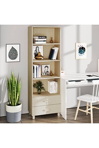 vidaxl Highboard HAMAR Honey Brown 60x35x180 cm Solid Wood Pine