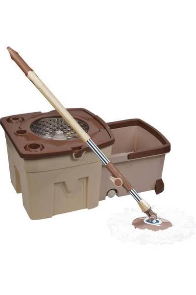 Qwaleb Rotating Cleaning Mop with Flat and Round Head