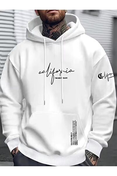 DİVİN Men's Printed Kf Sweatshirt 3-Thread Quality Fabric Oversized Cut