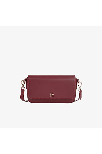Tommy Hilfiger Icon Kadın Bordo El Çantası