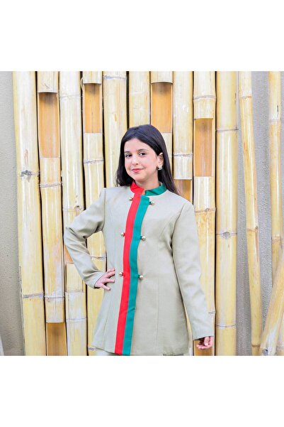 Mamnon جاكيت زيتي بأزرار